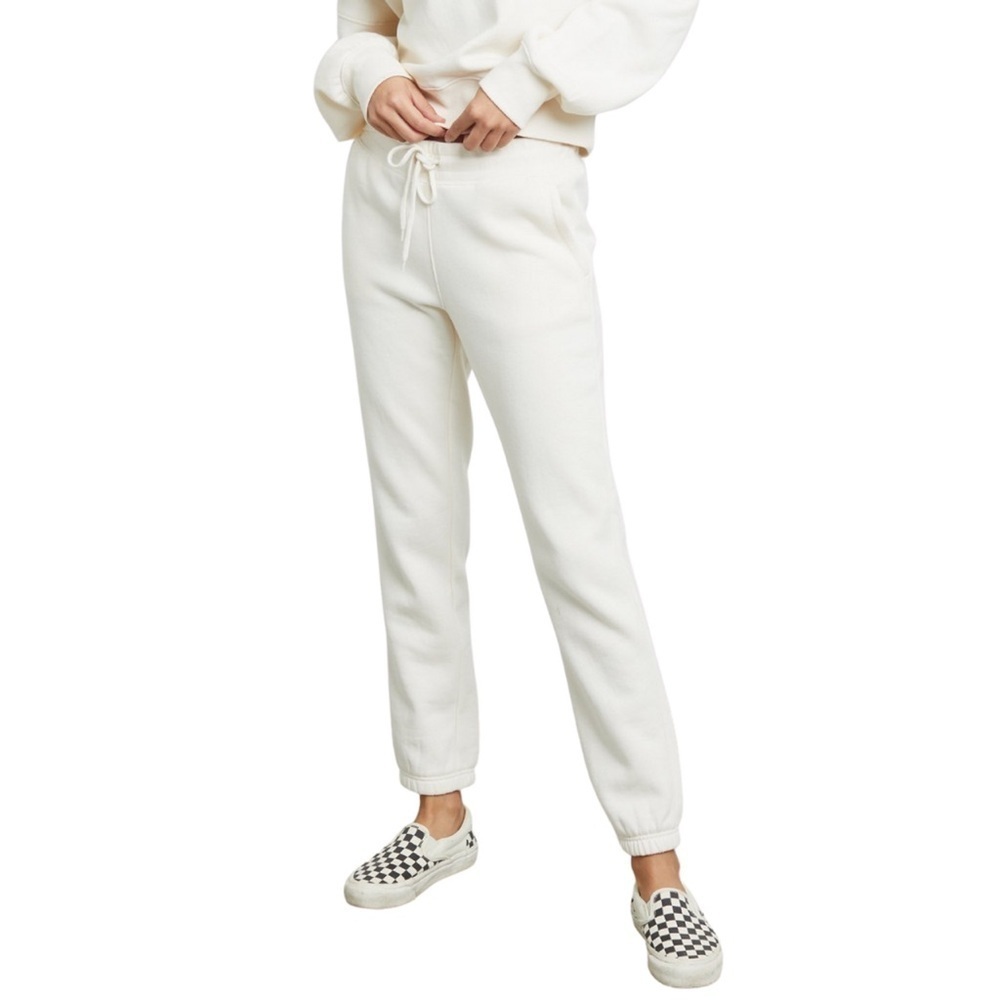 Rails Kingston Pant Winter Off White Cozy Brushed Fleece Casual Women’s Small